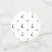 Confettis Adorable Panda Anniversaire Plaque papier de fête (Petit recto)