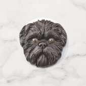 Confettis Affenpinscher Inspiré 3D (Petit recto)