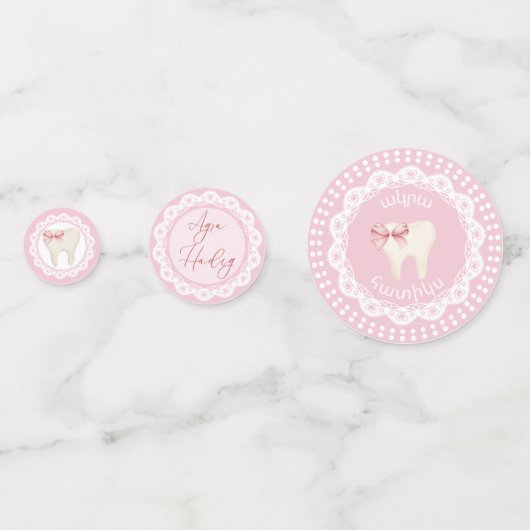 Confettis Agra Hadig-Premier Rose dent (Derrière)