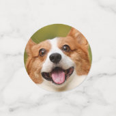 Confettis Ajouter photo de chien personnalisé Customisé (Petit recto)