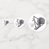 Confettis Alien gris, la vérité est là (Devant)