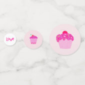 Confettis Amour Cupcake Rose (Derrière)