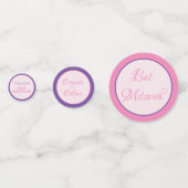 Confettis Amusant ! Bat mitzvah personnalisé (Derrière)