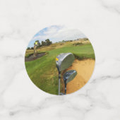 Confettis Amusante Conception de Golf Australien, Anniversai (Petit recto)