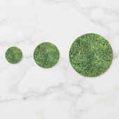 Confettis Amusante herbe verte vraie texture photo motif pla (Devant)