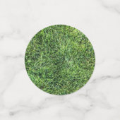 Confettis Amusante herbe verte vraie texture photo motif pla (Petit recto)