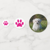 Confettis Amusants Pet Photo Anniversaire Fête Empreintes de (Devant)