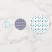 Confettis Ancre Bleu Nautique (Derrière)