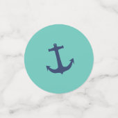 Confettis Ancre Bleu Nautique (Petit recto)