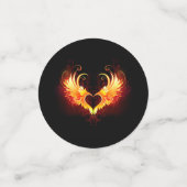Confettis Angel Fire Heart with Wings (Petit recto)