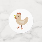 Confettis Animaux de ferme Barnyard Blanc Anniversaire Confe (Petit recto)