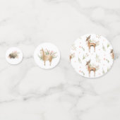 Confettis Animaux des bois | Baby shower de printemps doux (Devant)