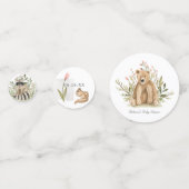Confettis Animaux des bois | Baby shower de printemps doux (Derrière)