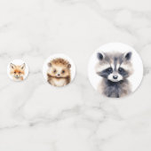 Confettis Animaux des bois Baby shower moderne (Devant)