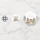 Confettis Animaux forestiers des bois | Fête d'anniversaire  (Devant)