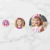 Confettis Anime rose mignonne fille avec casque Anniversaire (Derrière)