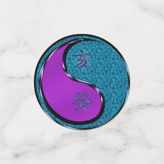 Confettis Année du bateau à eau (Petit recto)