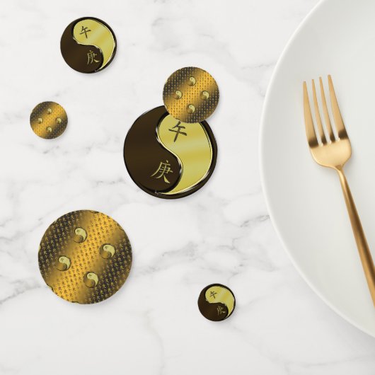 Confettis Année du cheval métallique (Groupe)