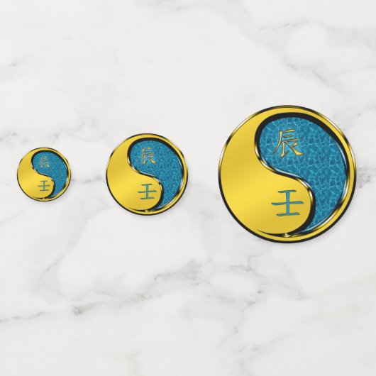 Confettis Année du dragon d'eau (Devant)