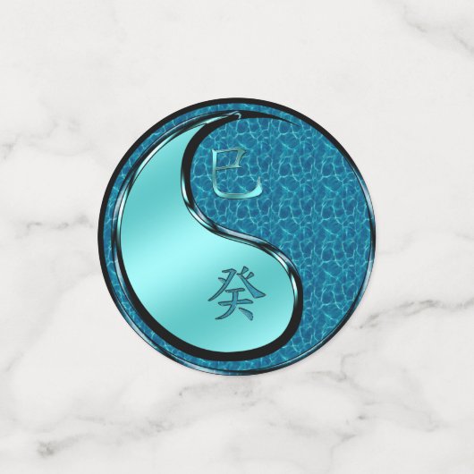 Confettis Année du serpent d'eau (Petit recto)