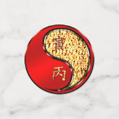 Confettis Année du tigre d'incendie (Petit recto)