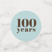 Confettis Année personnalisée | Anniversaire (Petit recto)