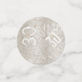 Confettis Anniversaire 30 ans Mot Cloud ID267 (Petit recto)