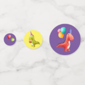Confettis Anniversaire de Dinosaur (Derrière)