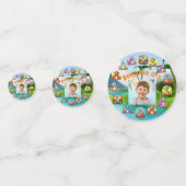 Confettis Anniversaire de dinosaure éffrayant (Devant)