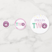 Confettis Anniversaire de Doughnut Personnalisé (Devant)