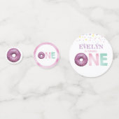 Confettis Anniversaire de Doughnut Personnalisé (Devant)