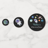 Confettis Anniversaire de l'astronaute bleu (Devant)