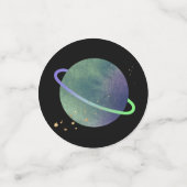 Confettis Anniversaire de l'astronaute bleu (Petit recto)