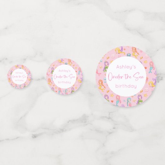 Confettis Anniversaire de Mermaid (Devant)