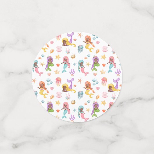 Confettis Anniversaire de Mermaid (Petit recto)