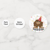 Confettis Anniversaire de squatchy mignon Sasquatch (Devant)