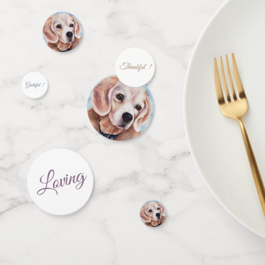 Confettis Anniversaire du beagle Puppy (Groupe)