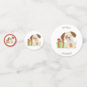 Confettis Anniversaire du Chiot mignon (Devant)