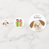 Confettis Anniversaire du Chiot mignon (Derrière)