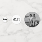 Confettis Anniversaire du Mariage de diamant (Devant)