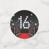 Confettis Anniversaire du tapis rouge Hollywood (Petit recto)