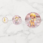 Confettis Anniversaire enfant sur le thème de la constructio (Derrière)