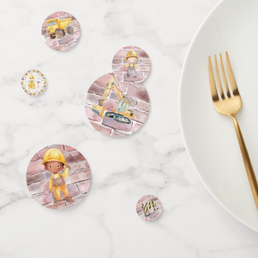 Confettis Anniversaire enfant sur le thème de la constructio (Groupe)