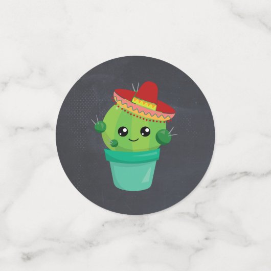 Confettis Anniversaire Fiesta Southwest Thème (Petit recto)