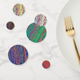 Confettis anniversaire fou forest watercolor