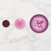 Confettis Anniversaire Pink Pegasus Design Imaginaire (Derrière)