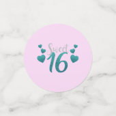 Confettis Anniversaire seize ans (Petit recto)