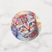Confettis aquarell kitten (Petit recto)