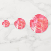 Confettis Aquarelle Abstraite rose (Devant)