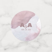 Confettis Aquarelle Bourgogne Dusty (Petit recto)